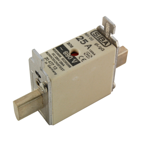 FUSE-SIBA-NH00-GL-GG-25A-500V-20-000-13-25